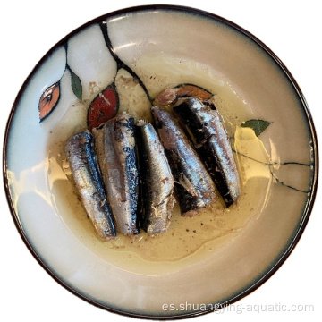 Gran forma ovalada sardinas enlatadas 125 g en aceite